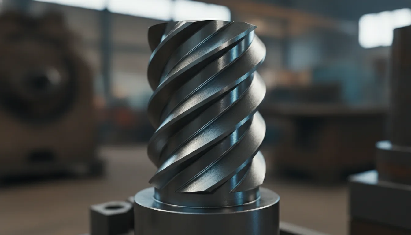 Thread rolling die close-up