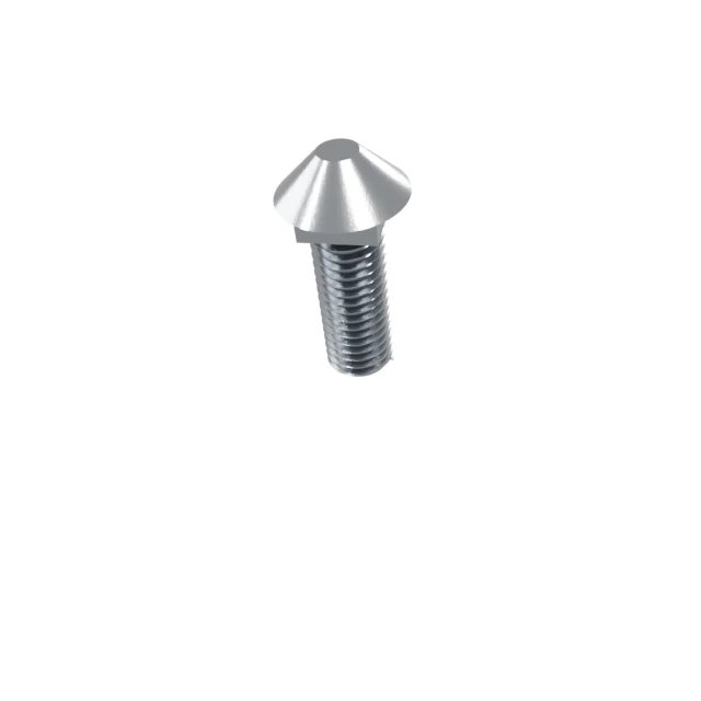 Carriage Bolts (Square Neck) M10×25 Carbon Steel Hot-Dip Galvanized, Product rendering