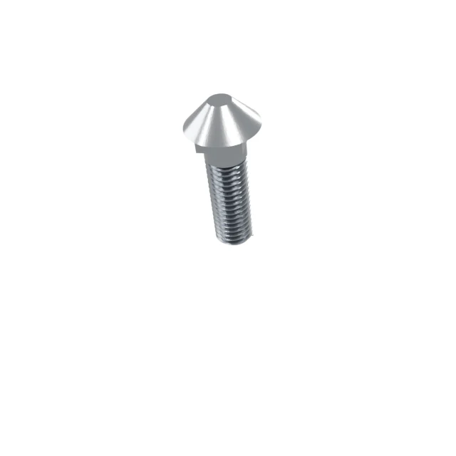 Carriage Bolts (Square Neck) M10×30 Carbon Steel Hot-Dip Galvanized, Product rendering