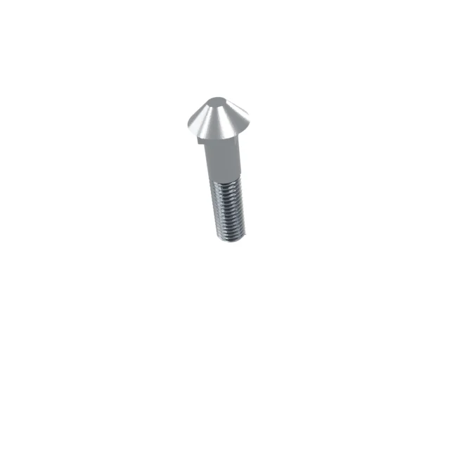 Carriage Bolts (Square Neck) M10×40 Carbon Steel Hot-Dip Galvanized, Product rendering