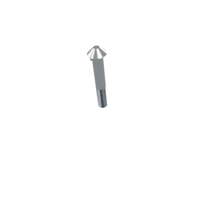 Carriage Bolts (Square Neck) M10×60 Carbon Steel Hot-Dip Galvanized, Product rendering