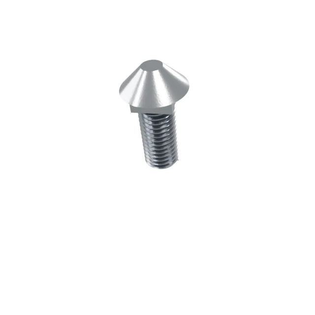 Carriage Bolts (Square Neck) M12×25 Carbon Steel Hot-Dip Galvanized, Product rendering