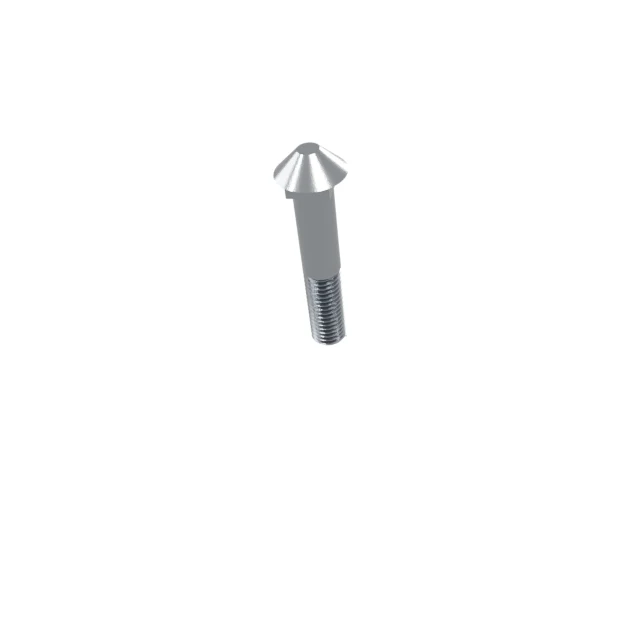 Carriage Bolts (Square Neck) M12×60 Carbon Steel Hot-Dip Galvanized, Product rendering