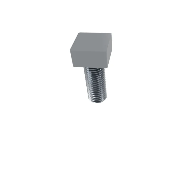 Carriage Bolts (Square Neck) M16×40 Carbon Steel Hot-Dip Galvanized, Product rendering