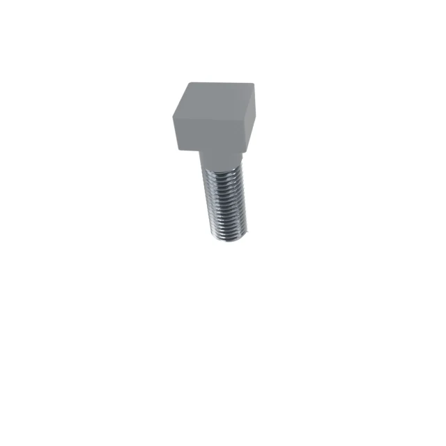 Carriage Bolts (Square Neck) M16×50 Carbon Steel Hot-Dip Galvanized, Product rendering