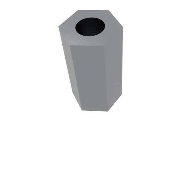 Coupling Nuts M12 A2-70 Stainless 304 —, Product rendering