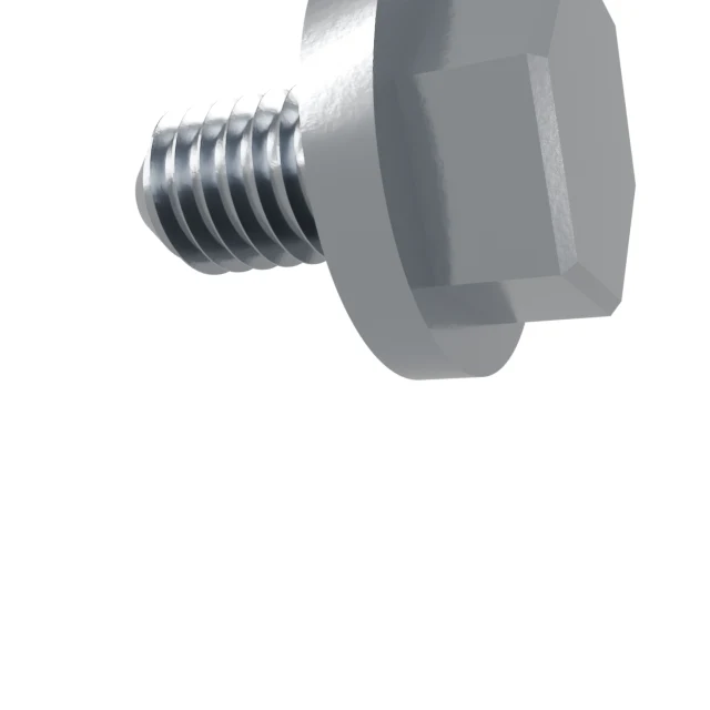 Hex Head Bolts (incl. Hex Flange) M6×10 A2-70 Stainless 304, Product rendering