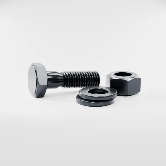 Heavy Hex Bolt Assemblies M12×40 10.9S Alloy Steel Black Oxide
