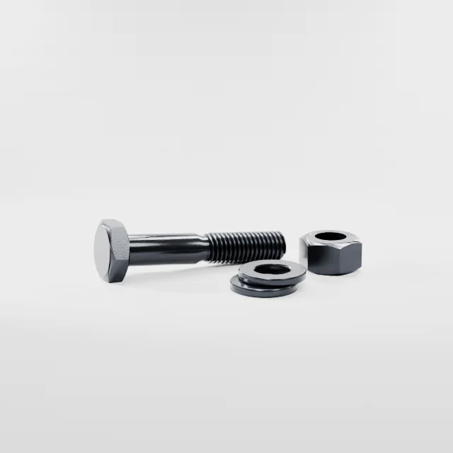 Heavy Hex Bolt Assemblies M12×65 10.9S Alloy Steel Black Oxide