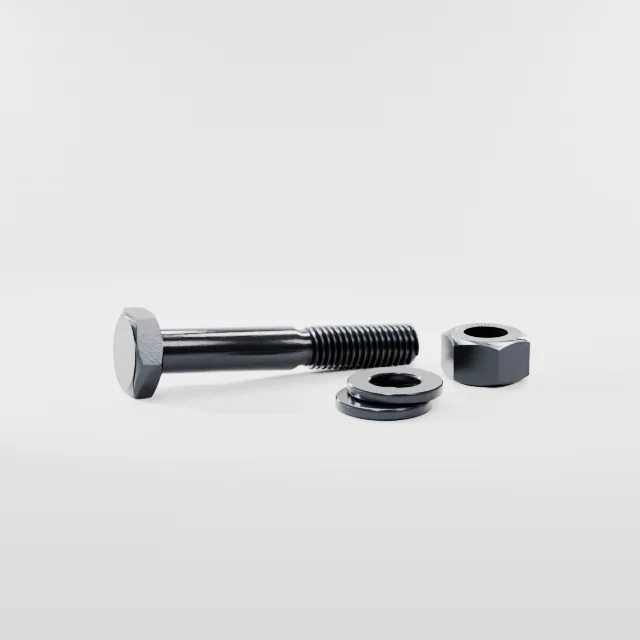 Heavy Hex Bolt Assemblies M12×75 10.9S Alloy Steel Black Oxide