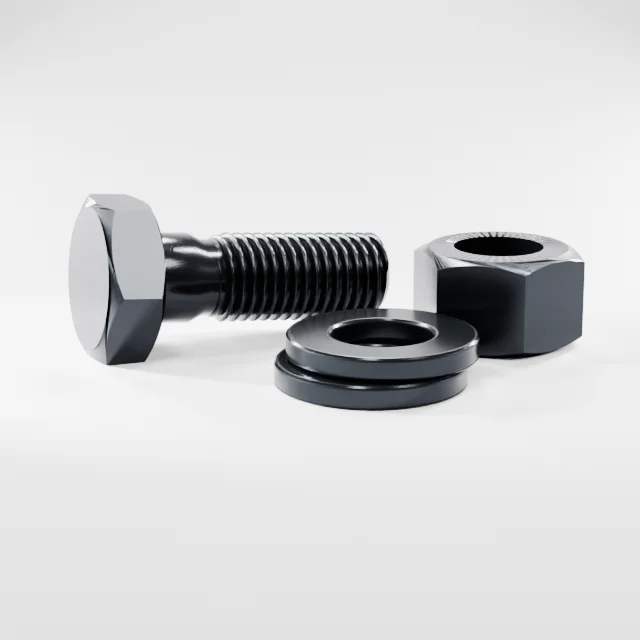 Heavy Hex Bolt Assemblies M16×45 10.9S Alloy Steel Black Oxide