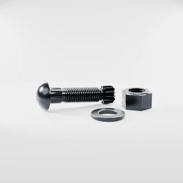 Tension Control Bolts M16×55 10.9S Alloy Steel Black Oxide