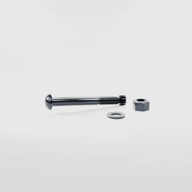Tension Control Bolts M16×130 10.9S Alloy Steel Black Oxide, Product rendering