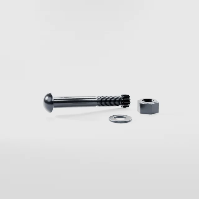 Tension Control Bolts M20×130 10.9S Alloy Steel Black Oxide, Product rendering