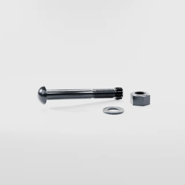 Tension Control Bolts M20×140 10.9S Alloy Steel Black Oxide, Product rendering