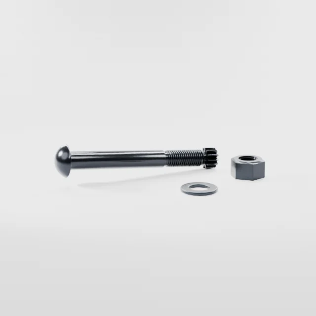 Tension Control Bolts M20×160 10.9S Alloy Steel Black Oxide, Product rendering