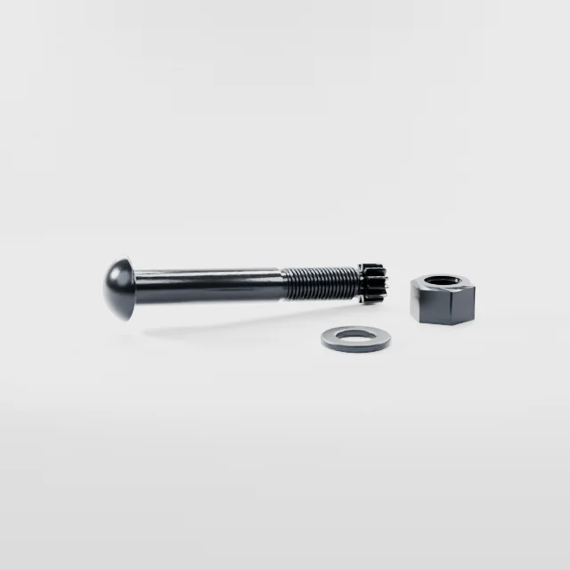 Tension Control Bolts M22×150 10.9S Alloy Steel Black Oxide, Product rendering