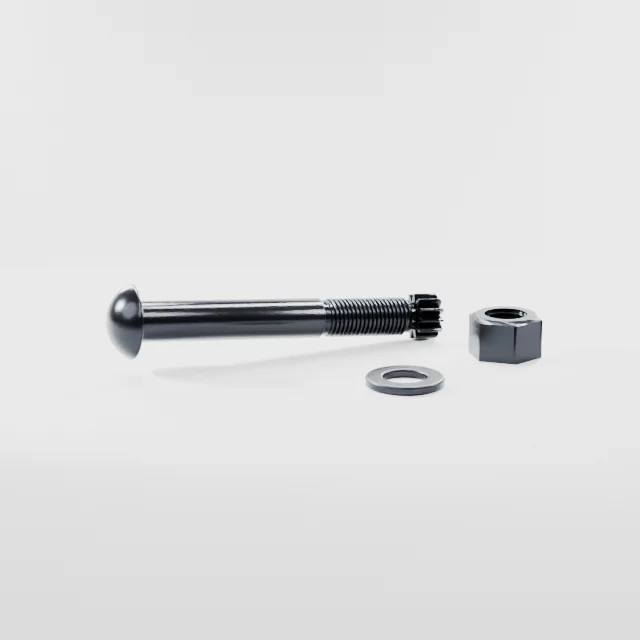 Tension Control Bolts M22×160 10.9S Alloy Steel Black Oxide, Product rendering