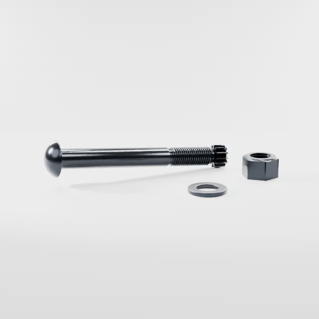 Tension Control Bolts M22×180 10.9S Alloy Steel Black Oxide, Product rendering