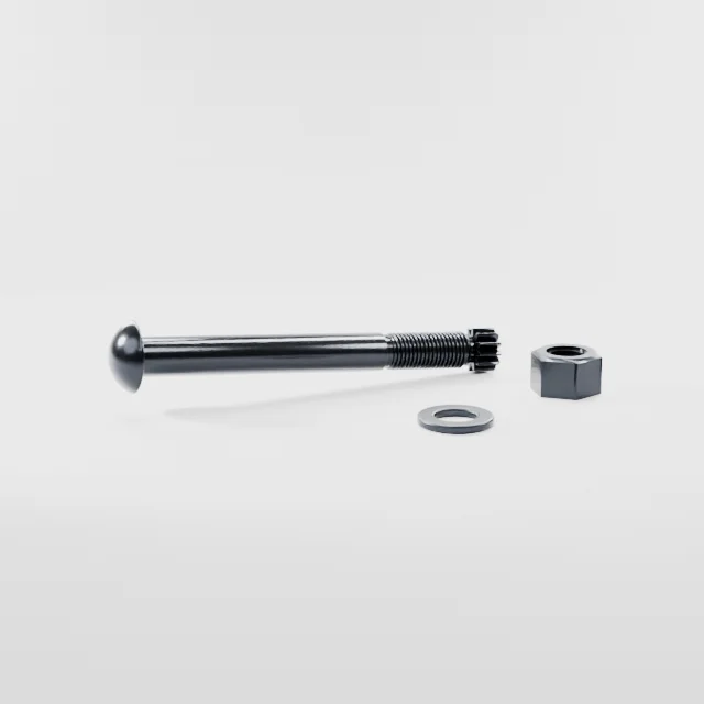 Tension Control Bolts M22×200 10.9S Alloy Steel Black Oxide, Product rendering
