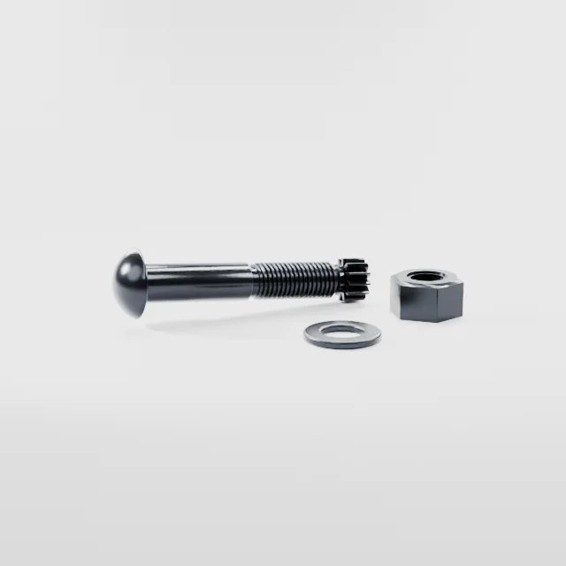 Tension Control Bolts M24×130 10.9S Alloy Steel Black Oxide, Product rendering