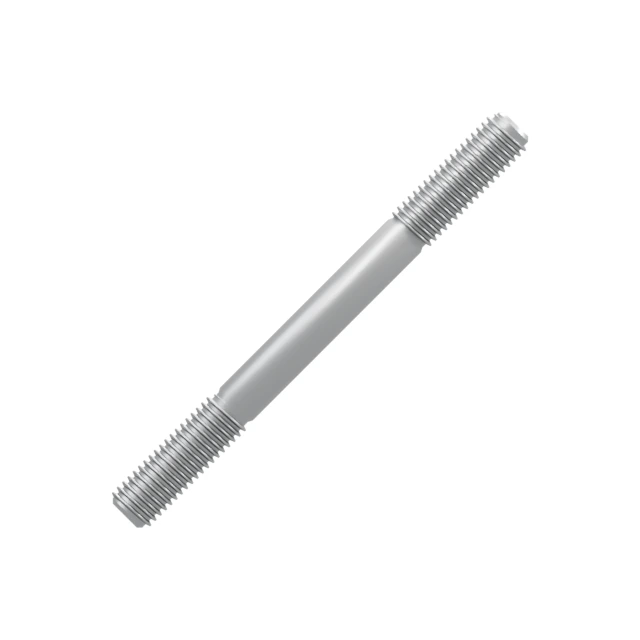 Double-End Studs M12×130 A2-70 Stainless 304, Product rendering