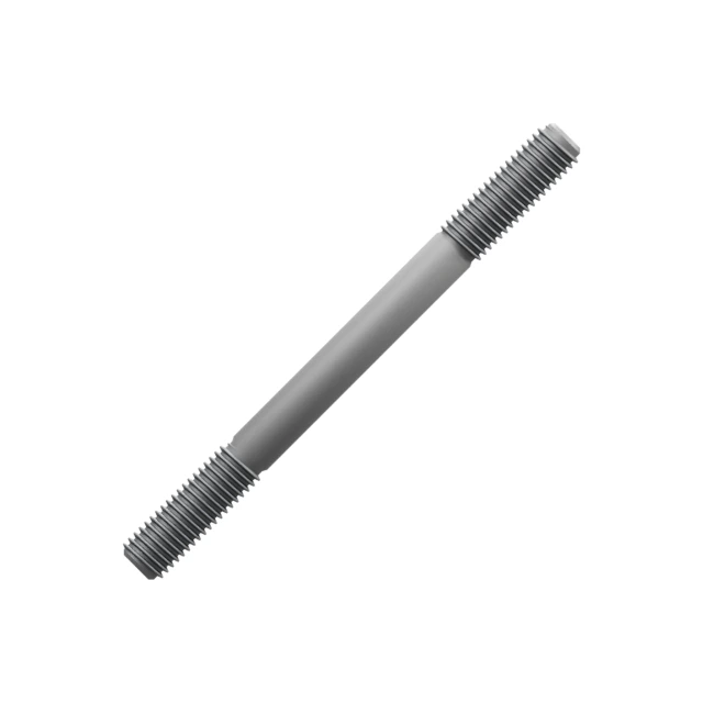 Double-End Studs M12×140 10.9 Alloy Steel Dacromet, Product rendering