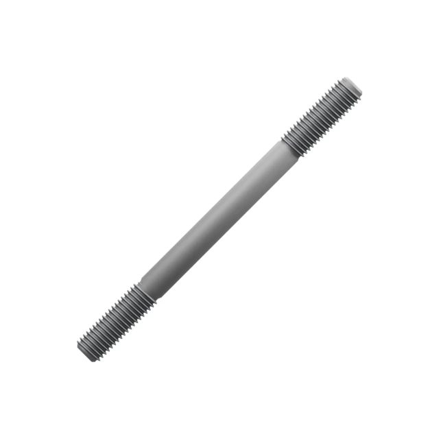 Double-End Studs M12×150 10.9 Alloy Steel Dacromet, Product rendering