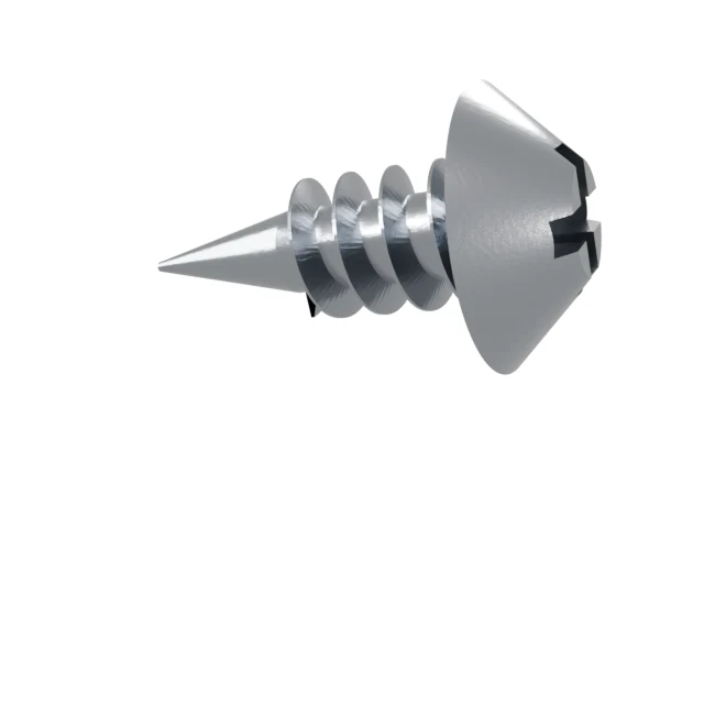 Self-Drilling Tapping Screws (Pan/Hex Flange) 4.8×13 Carbon Steel Galvanized, Product rendering